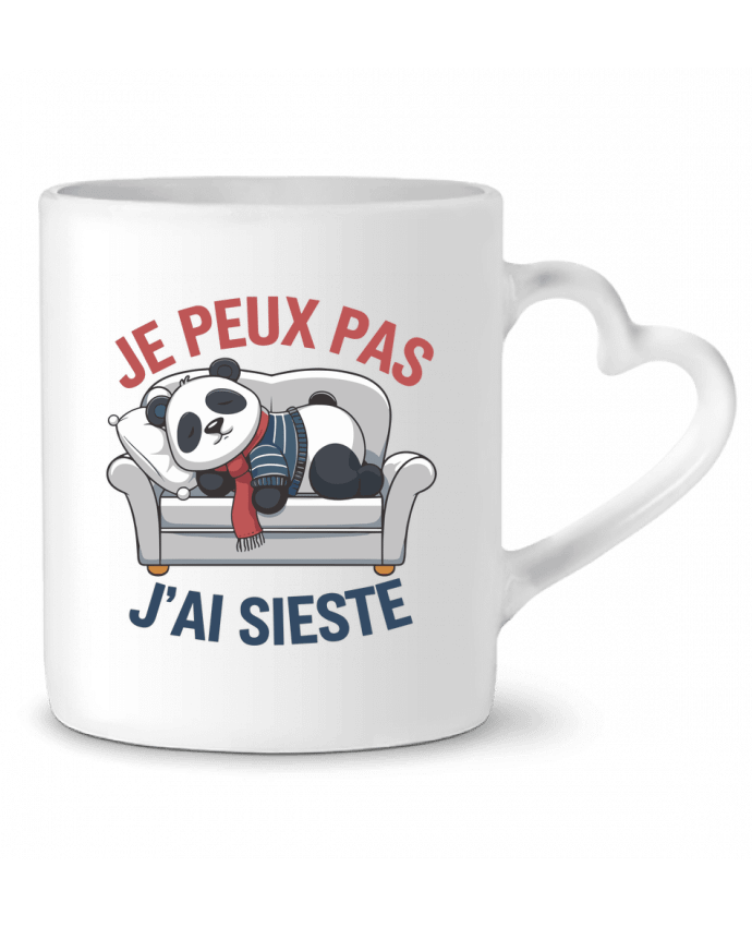 Mug coeur je peux pas j'ai sieste par bwilfy