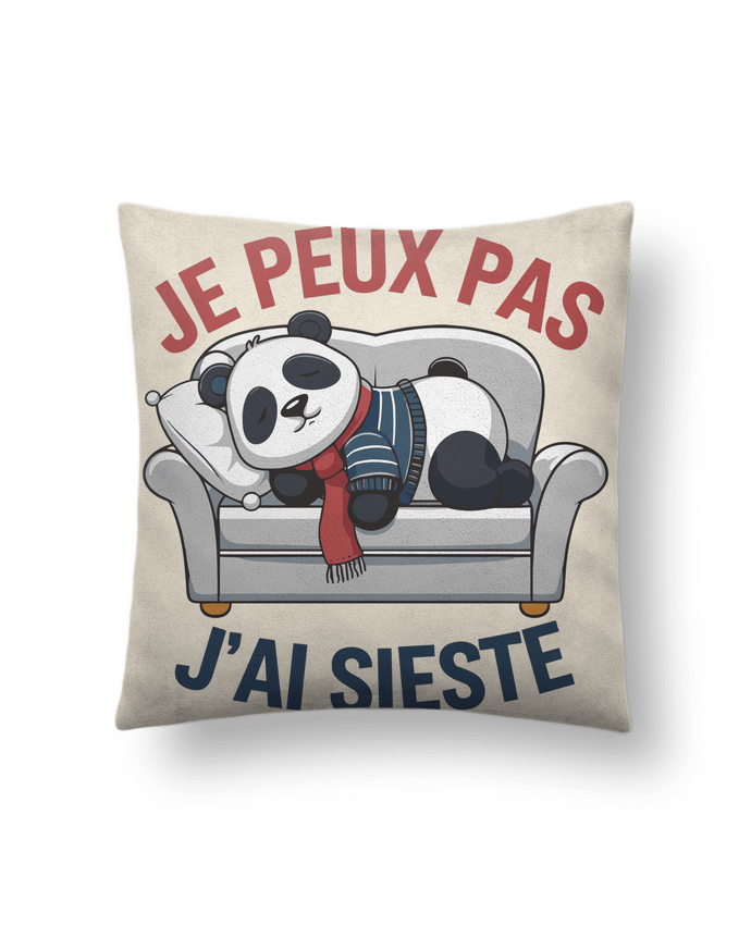 Coussin suédine je peux pas j'ai sieste par bwilfy