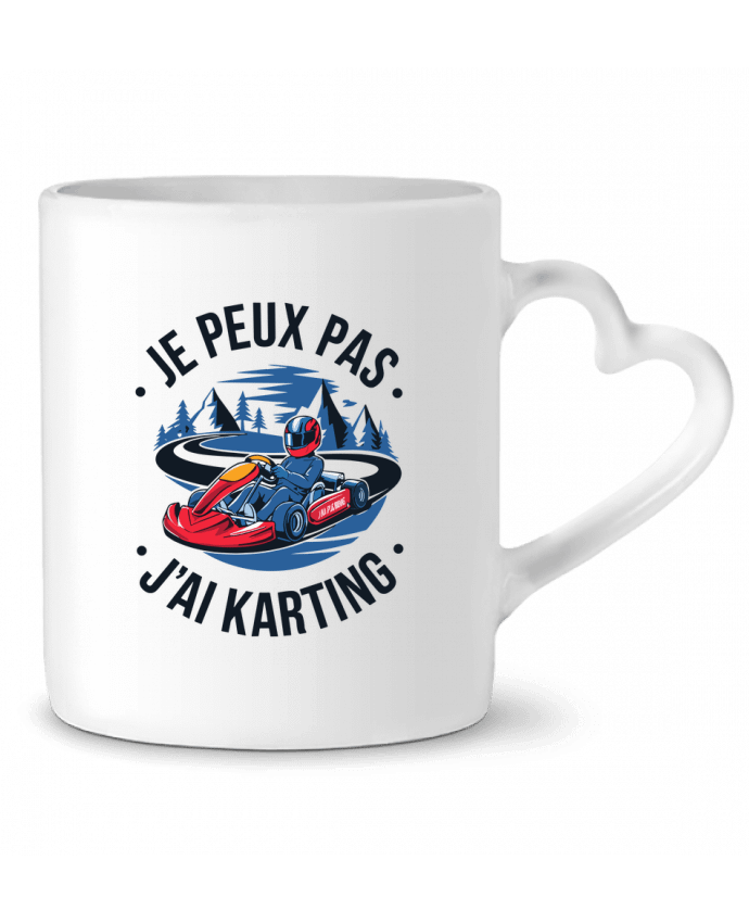 Mug coeur je peux pas j'ai karting par bwilfy
