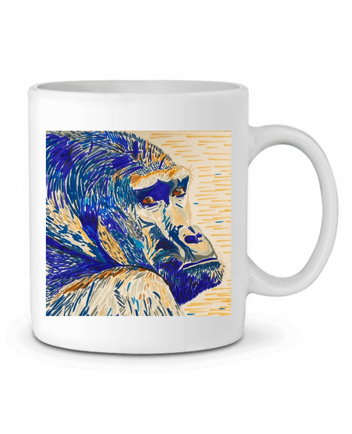 Mug  Gorille aux feutres polychromes par Eclat animalier