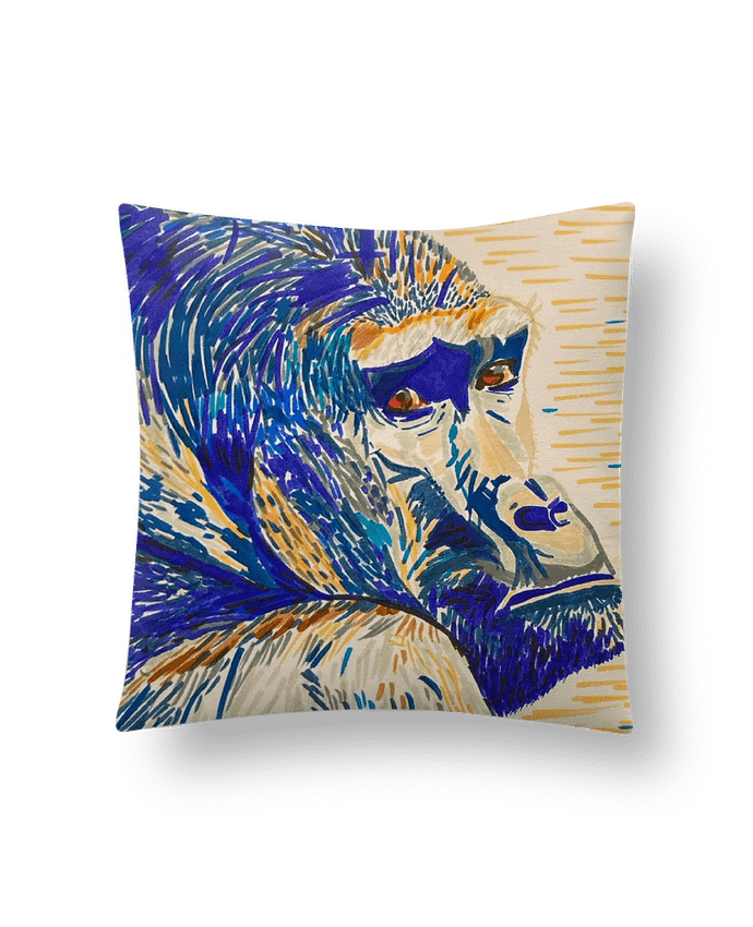 Coussin Gorille aux feutres polychromes par Eclat animalier