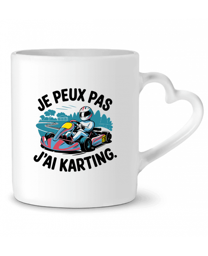 Mug coeur je peux pas j'ai karting par bwilfy