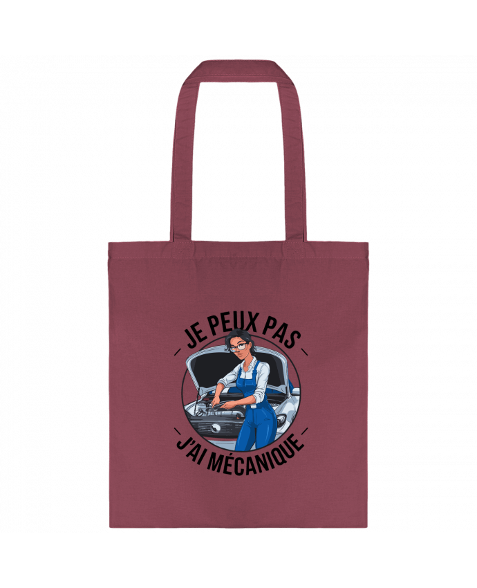 Tote-bag je peux pas j'ai mécanique par bwilfy