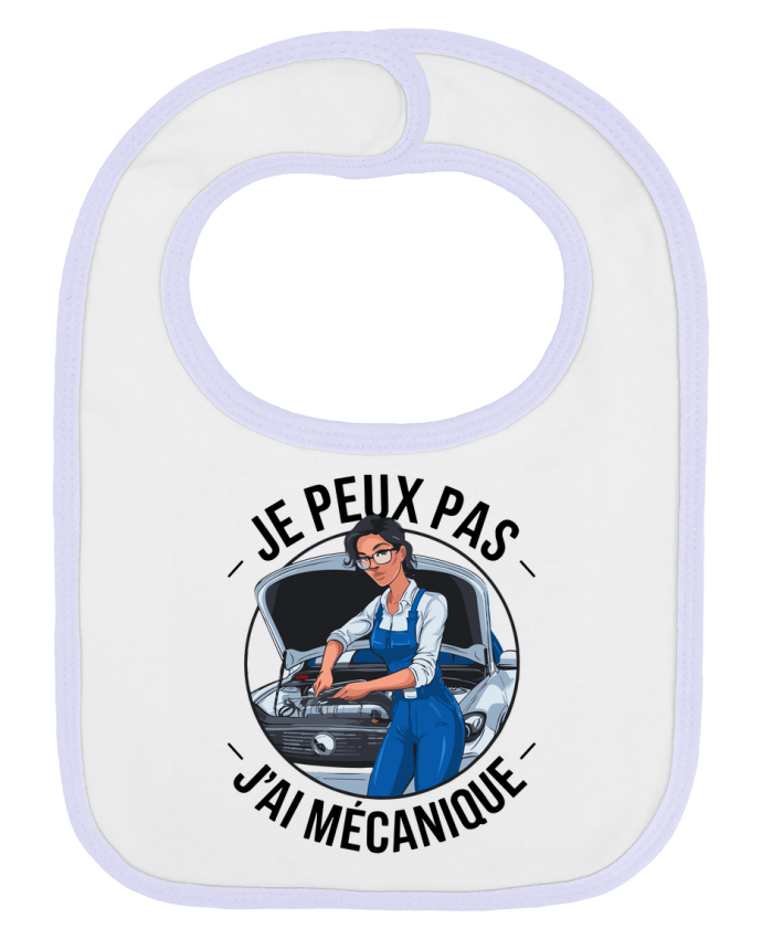 Bavoir bébé uni je peux pas j'ai mécanique par bwilfy