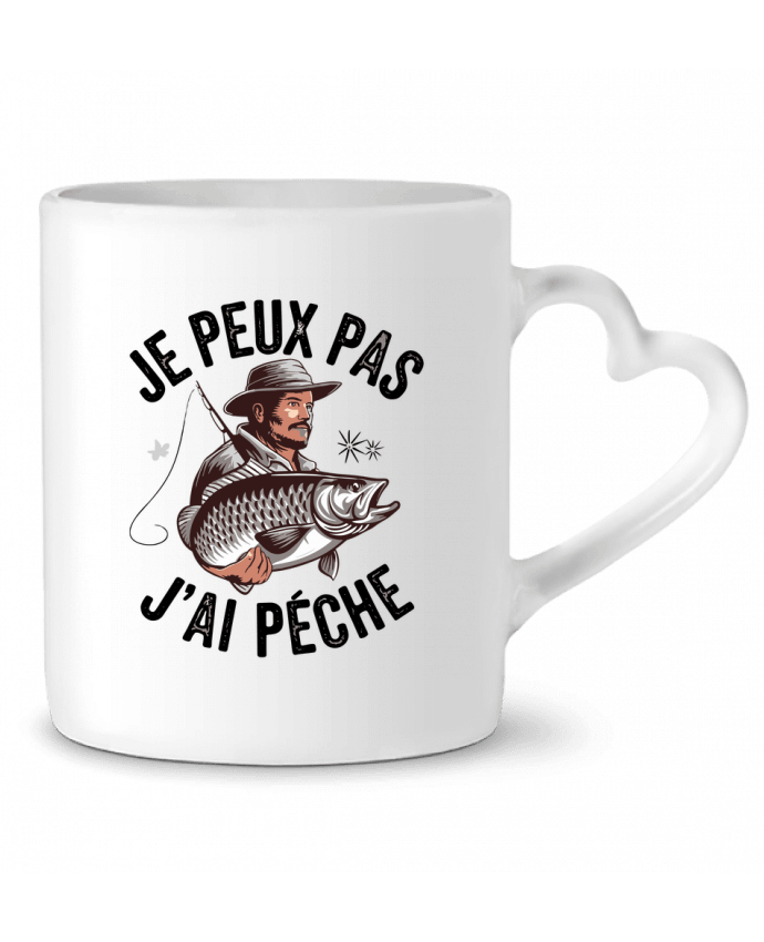 Mug coeur je peux pas j'ai pêché par bwilfy