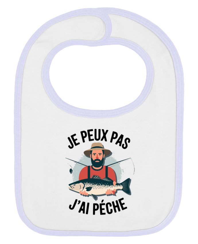 Bavoir bébé uni je peux pas j'ai pêché par bwilfy