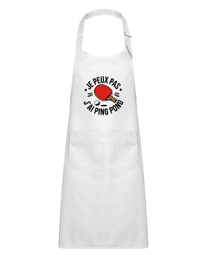 Tablier Enfant je peux pas j'ai ping pong par bwilfy
