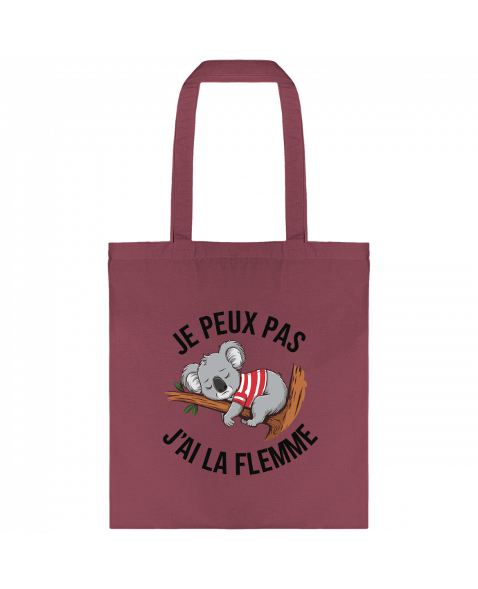 Tote-bag je peux pas j'ai la flemme par bwilfy
