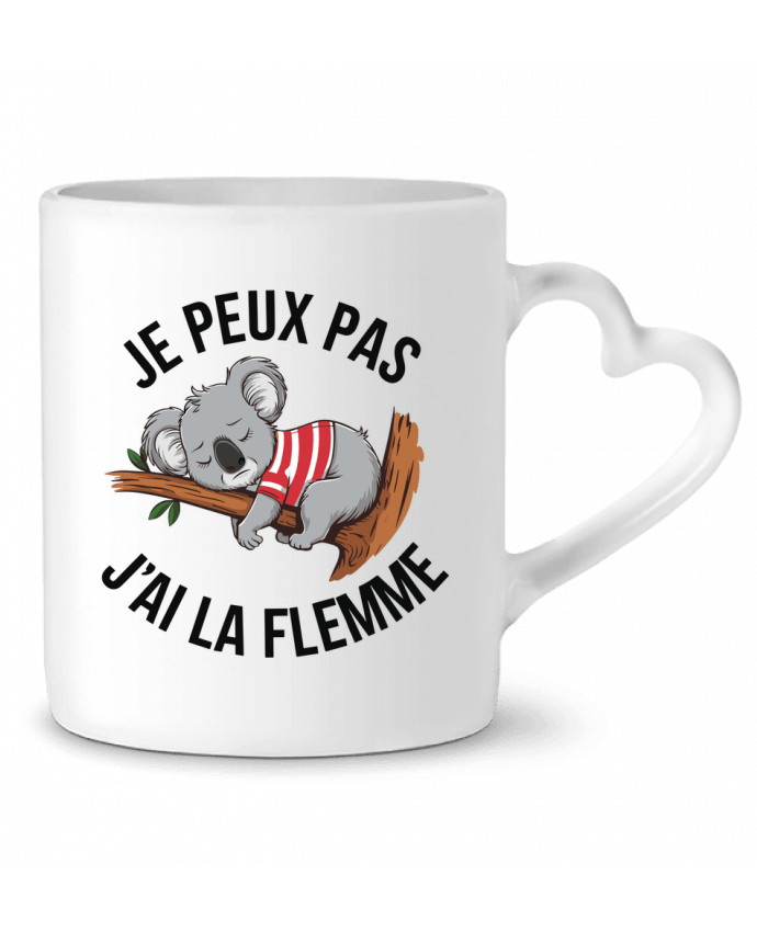 Mug coeur je peux pas j'ai la flemme par bwilfy