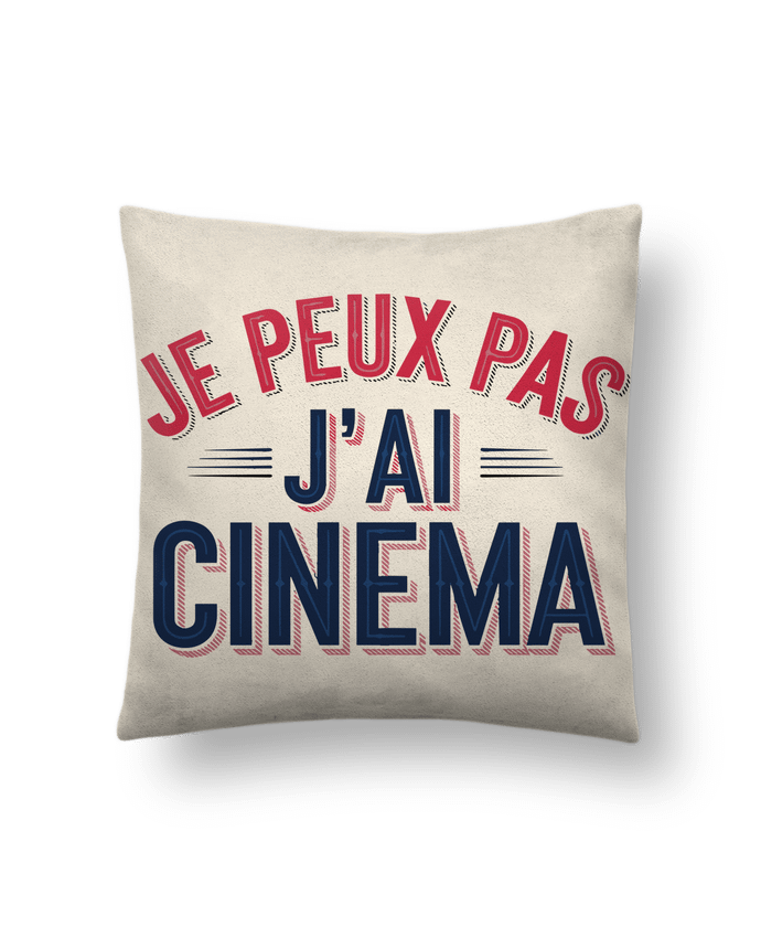 Coussin suédine je peux pas j'ai cinema par bwilfy