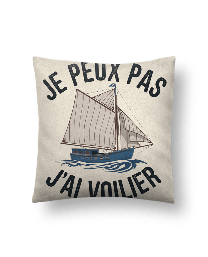 Coussin suédine je peux pas j'ai voilier par bwilfy