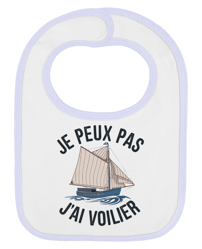 Bavoir bébé uni je peux pas j'ai voilier par bwilfy