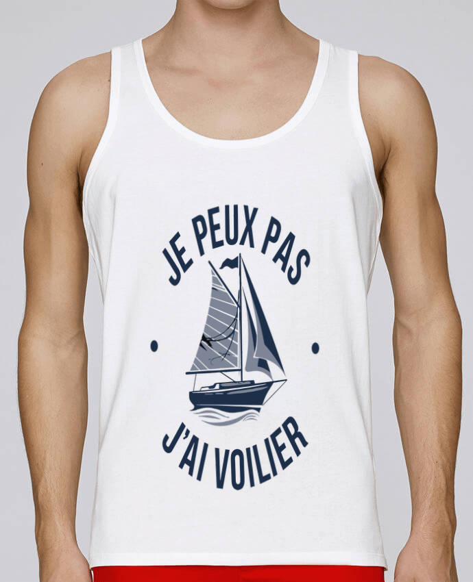 Débardeur homme je peux pas j'ai voilier par bwilfy 100% coton bio