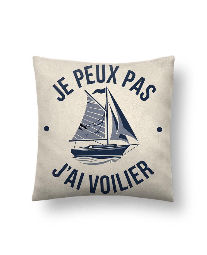Coussin suédine je peux pas j'ai voilier par bwilfy