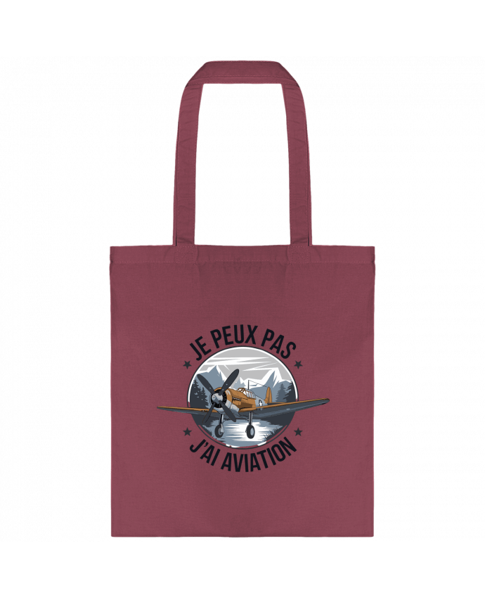 Tote-bag je peux pas j'ai aviation par bwilfy