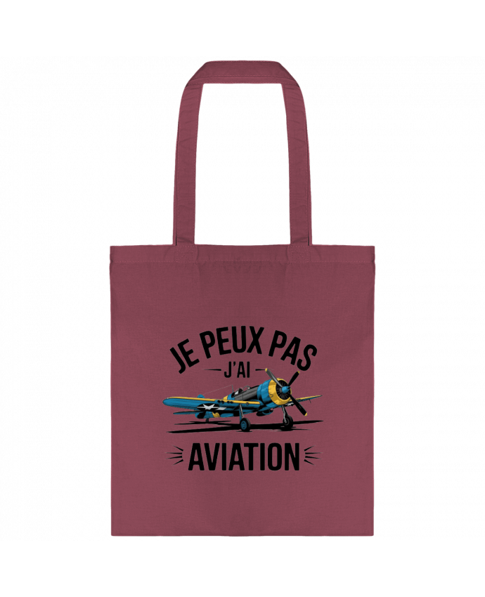 Tote-bag je peux pas j'ai aviation par bwilfy