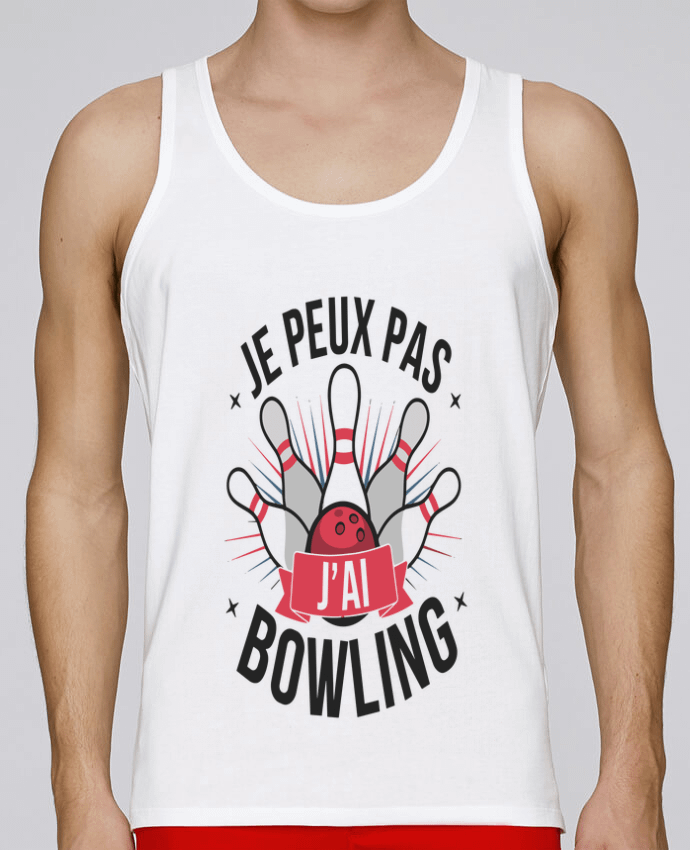 Débardeur homme je peux pas j'ai bowling par bwilfy 100% coton bio