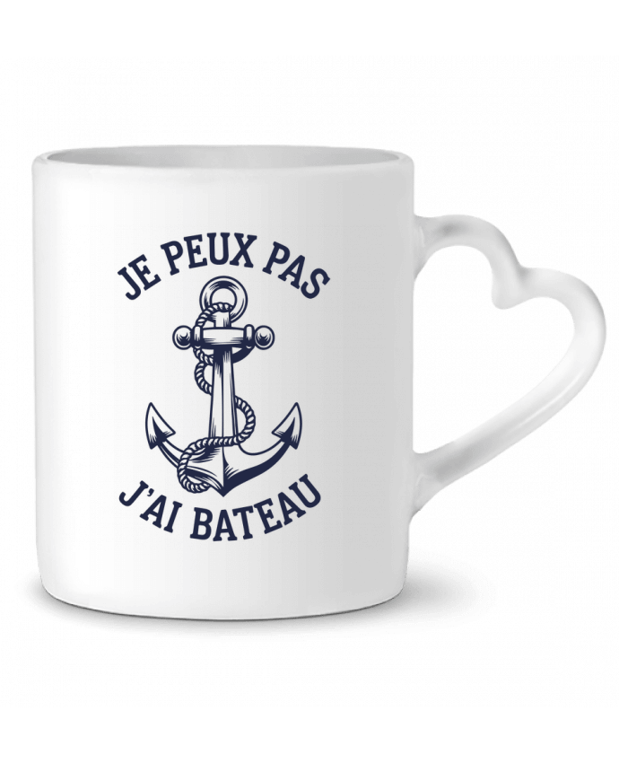 Mug coeur je peux pas j'ai bateau par bwilfy