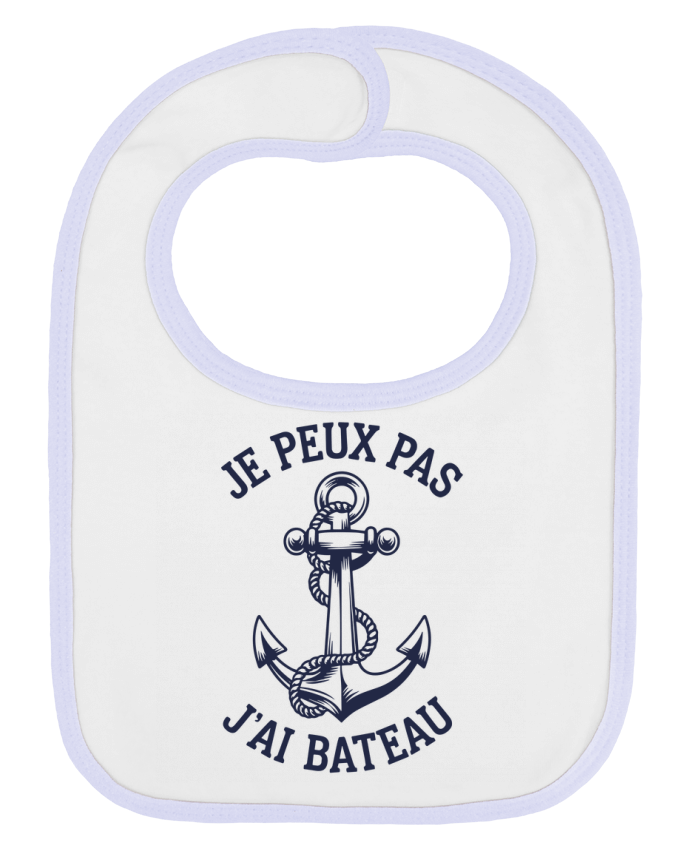 Bavoir bébé uni je peux pas j'ai bateau par bwilfy