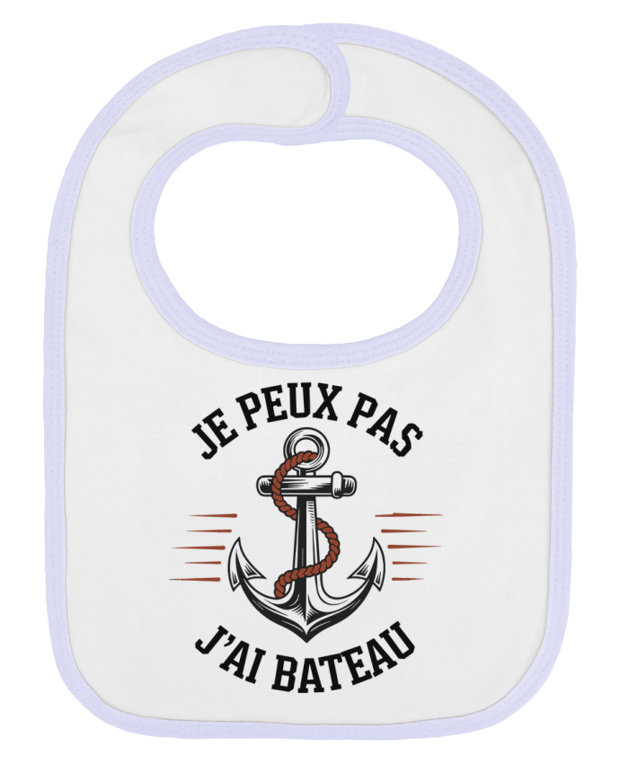 Bavoir bébé uni je peux pas j'ai bateau par bwilfy