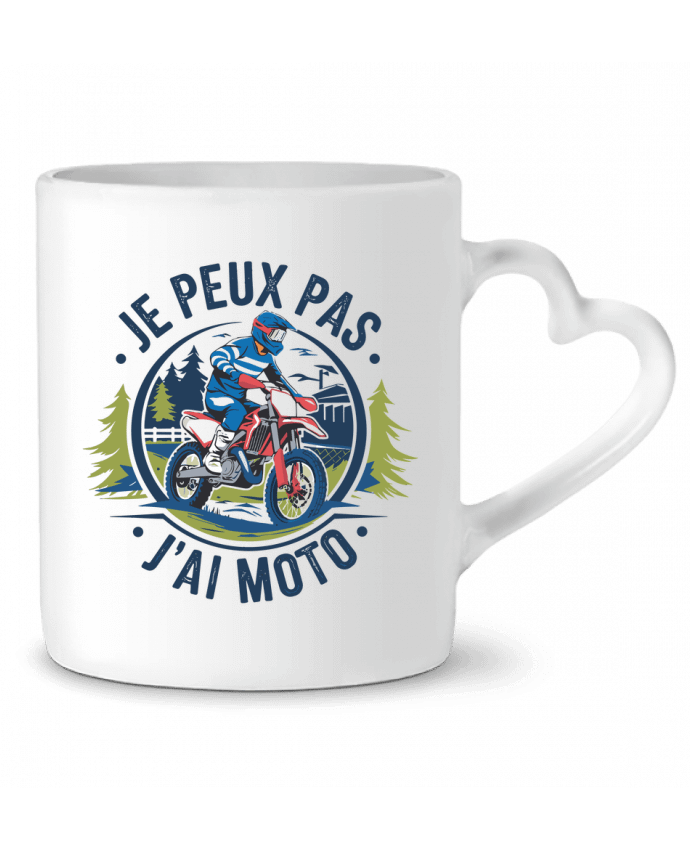 Mug coeur je peux pas j'ai moto par bwilfy