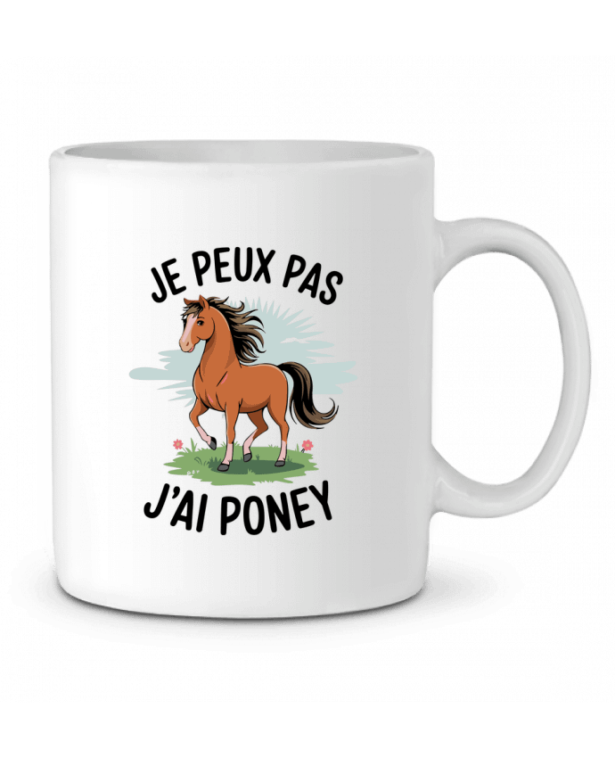 Mug  je peux pas j'ai poney par bwilfy