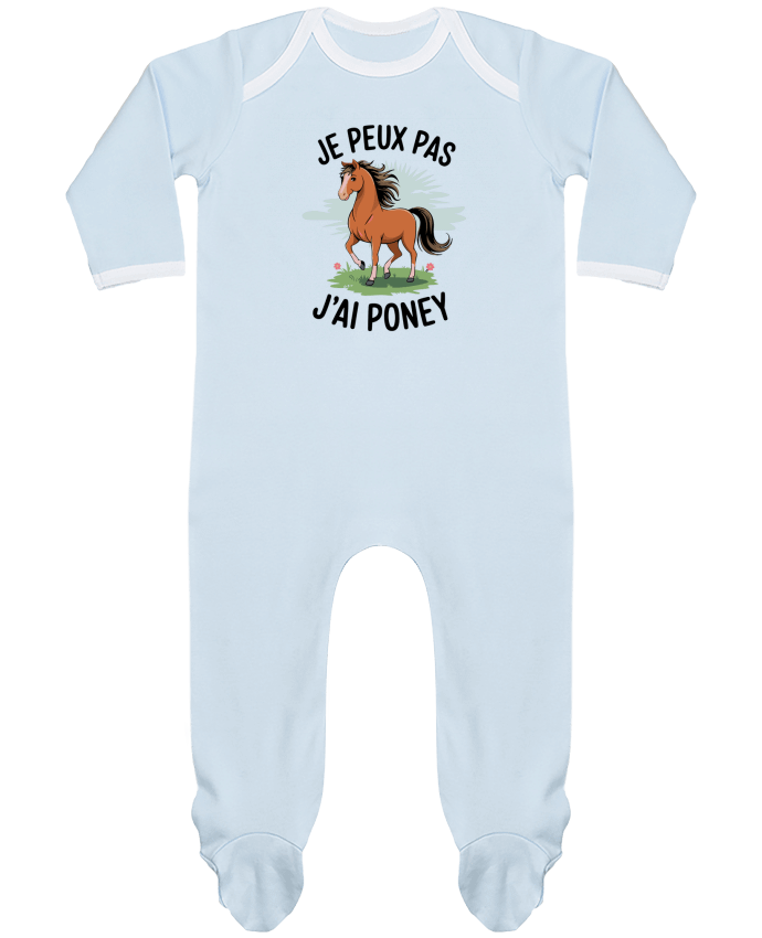 Body Pyjama Bébé je peux pas j'ai poney par bwilfy