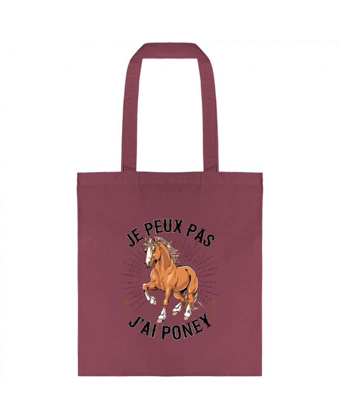 Tote-bag je peux pas j'ai poney par bwilfy