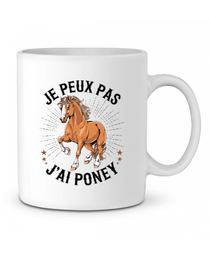 Mug  je peux pas j'ai poney par bwilfy