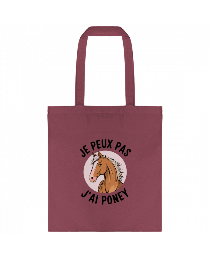 Tote-bag je peux pas j'ai poney par bwilfy