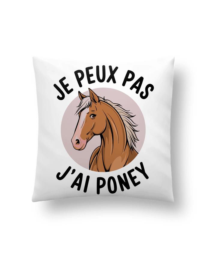 Coussin je peux pas j'ai poney par bwilfy