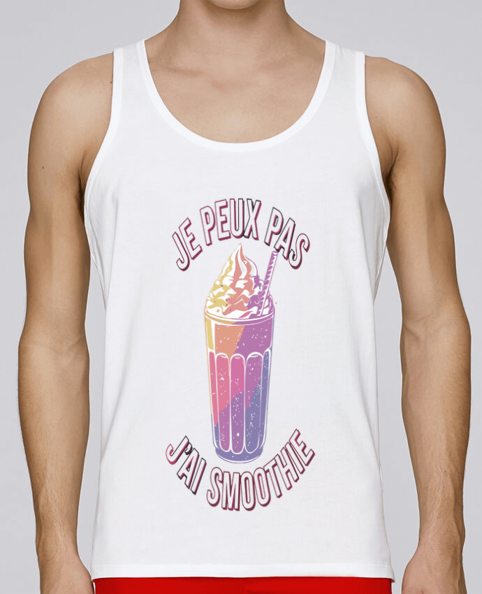 Débardeur homme je peux pas j'ai smoothie par bwilfy 100% coton bio