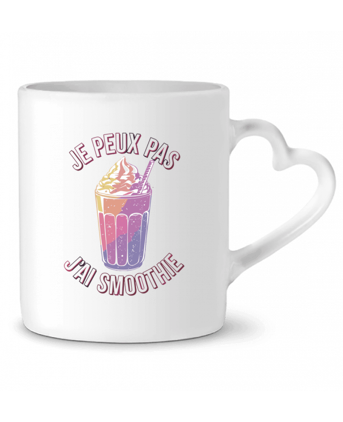 Mug coeur je peux pas j'ai smoothie par bwilfy