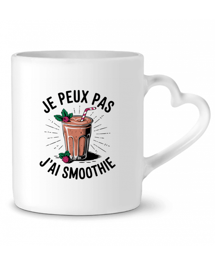 Mug coeur je peux pas j'ai smoothie par bwilfy