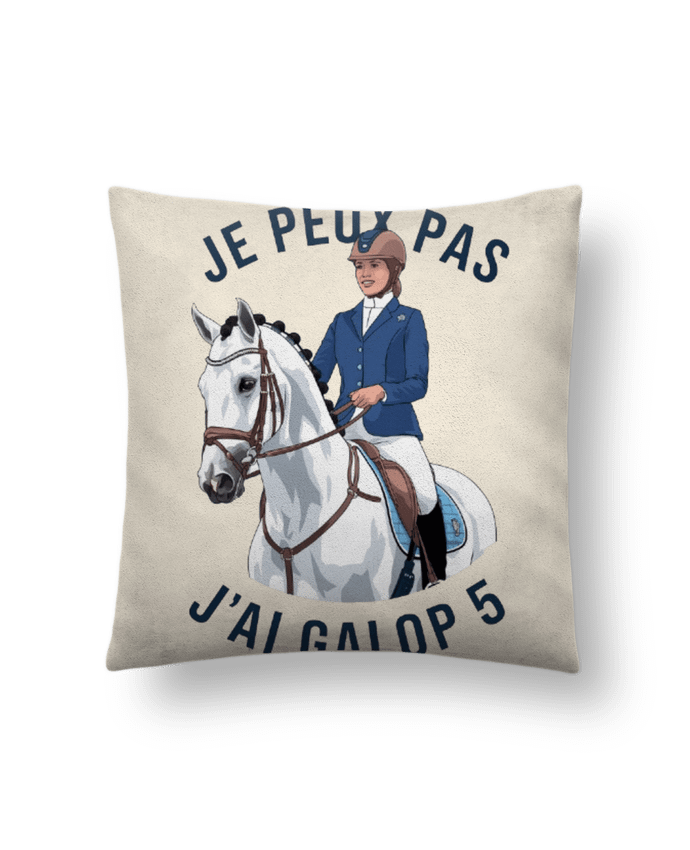 Coussin suédine je peux pas j'ai galop5 par bwilfy