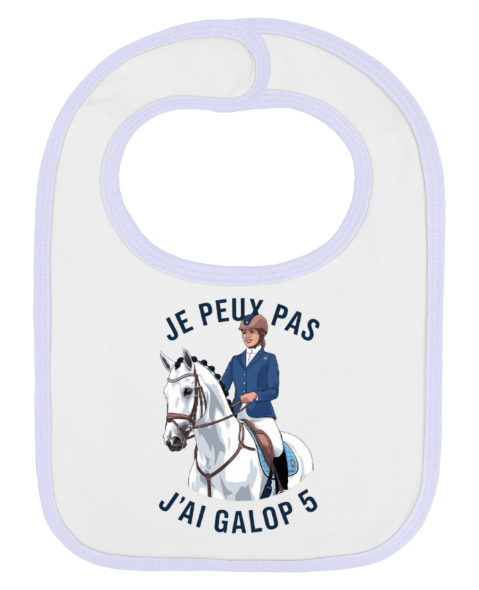 Bavoir bébé uni je peux pas j'ai galop5 par bwilfy