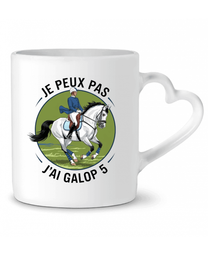 Mug coeur je peux pas j'ai galop 5 par bwilfy