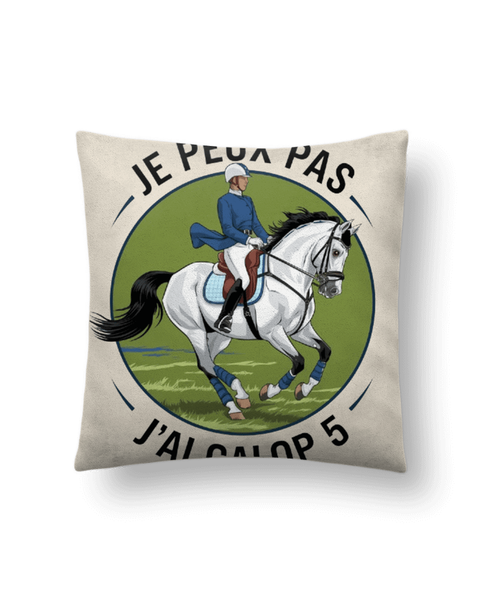 Coussin suédine je peux pas j'ai galop 5 par bwilfy