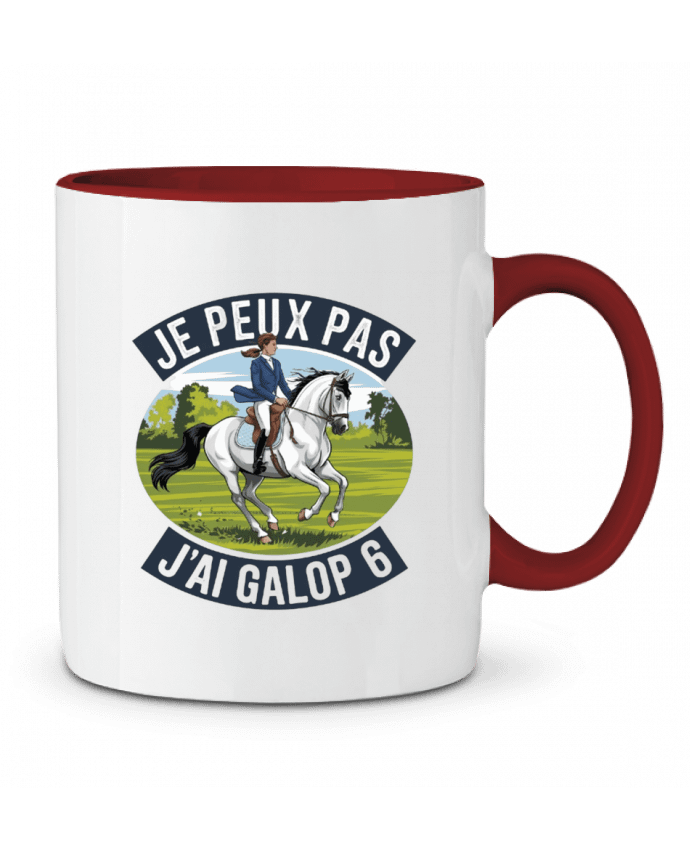 Mug bicolore je peux pas j'ai galop6 bwilfy