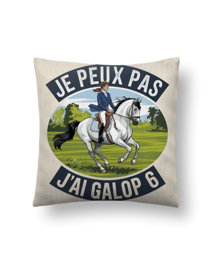 Coussin suédine je peux pas j'ai galop6 par bwilfy