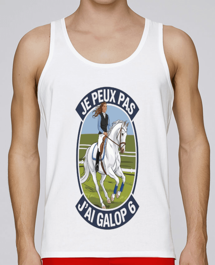 Débardeur homme je peux pas jai galop6 par bwilfy 100% coton bio