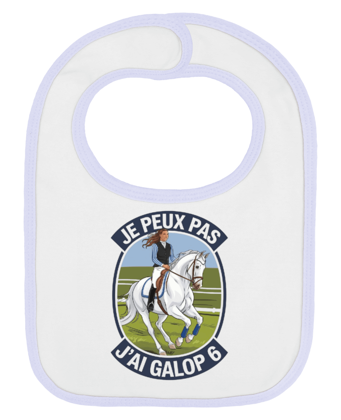 Bavoir bébé uni je peux pas jai galop6 par bwilfy