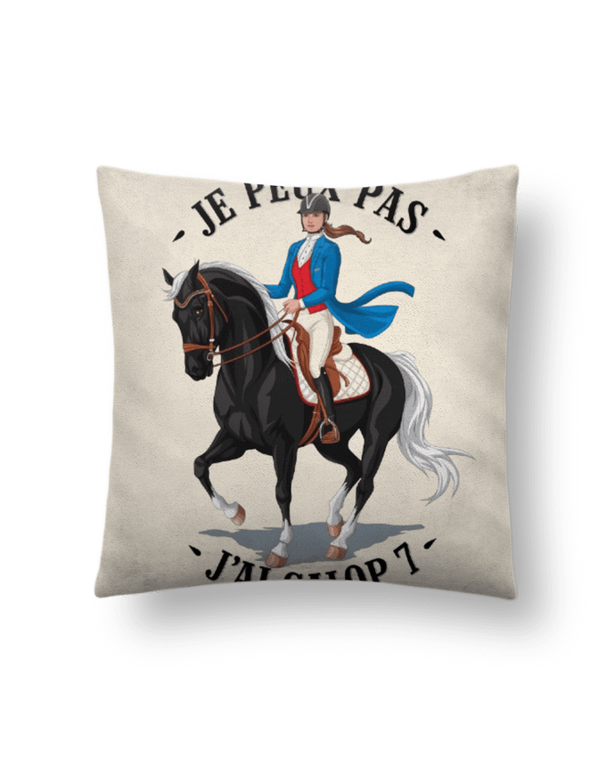 Coussin suédine je peux pas j'ai galop 7 par bwilfy