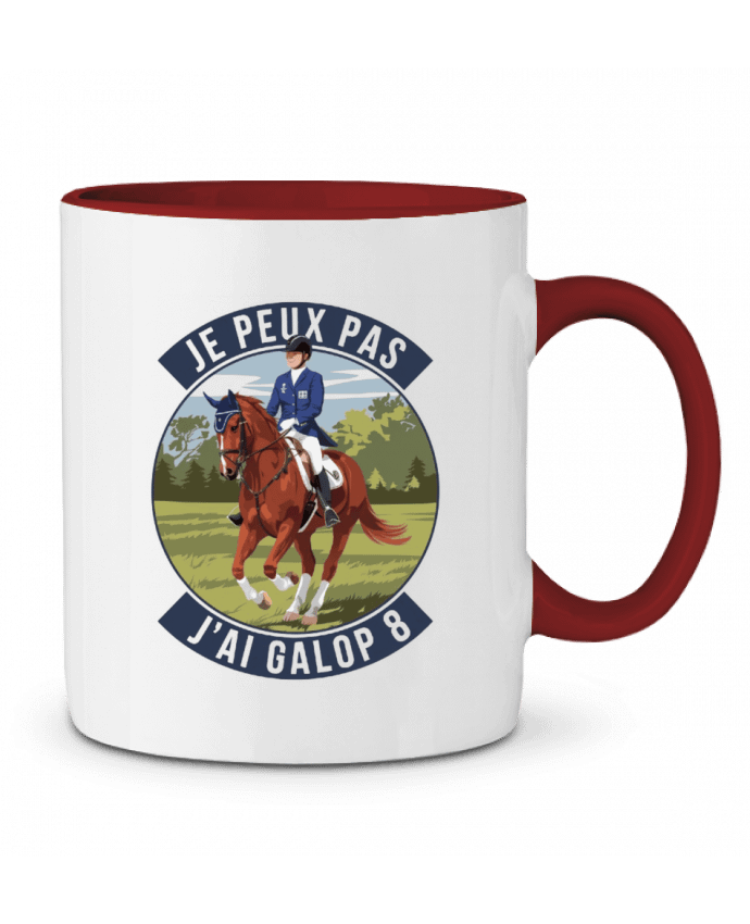 Mug bicolore je peux pas j'ai galop 8 bwilfy