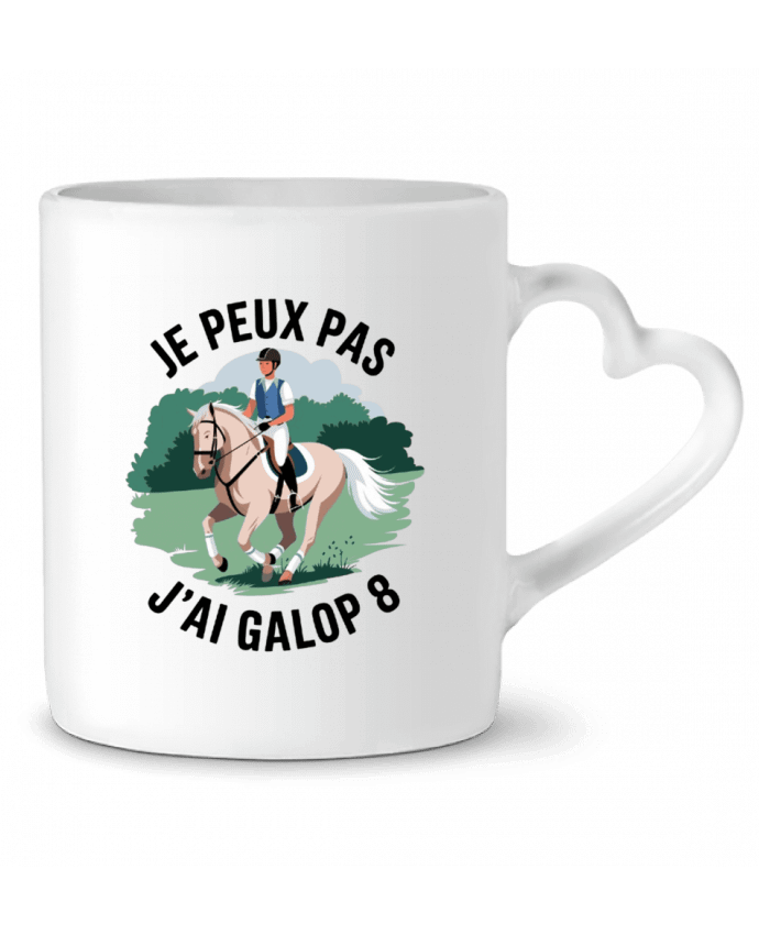 Mug coeur je peux pas j'ai galop8 par bwilfy