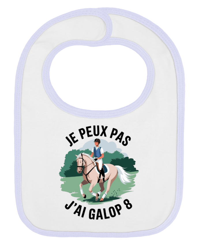 Bavoir bébé uni je peux pas j'ai galop8 par bwilfy