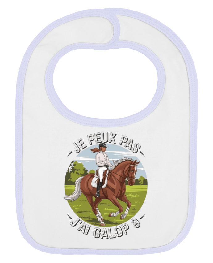 Bavoir bébé uni je peux pas j'ai galop9 par bwilfy