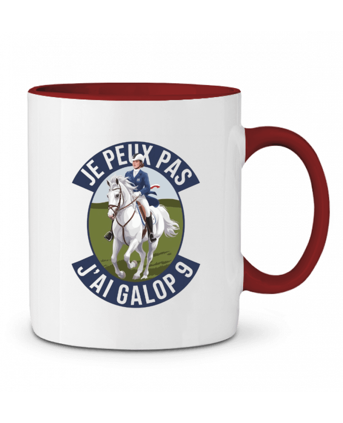 Mug bicolore je peux pas j'ai galop 9 bwilfy