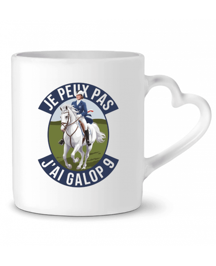 Mug coeur je peux pas j'ai galop 9 par bwilfy