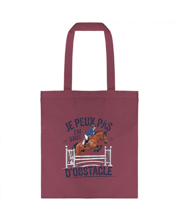 Tote-bag je peux pas j'ai saut d'obstacle par bwilfy